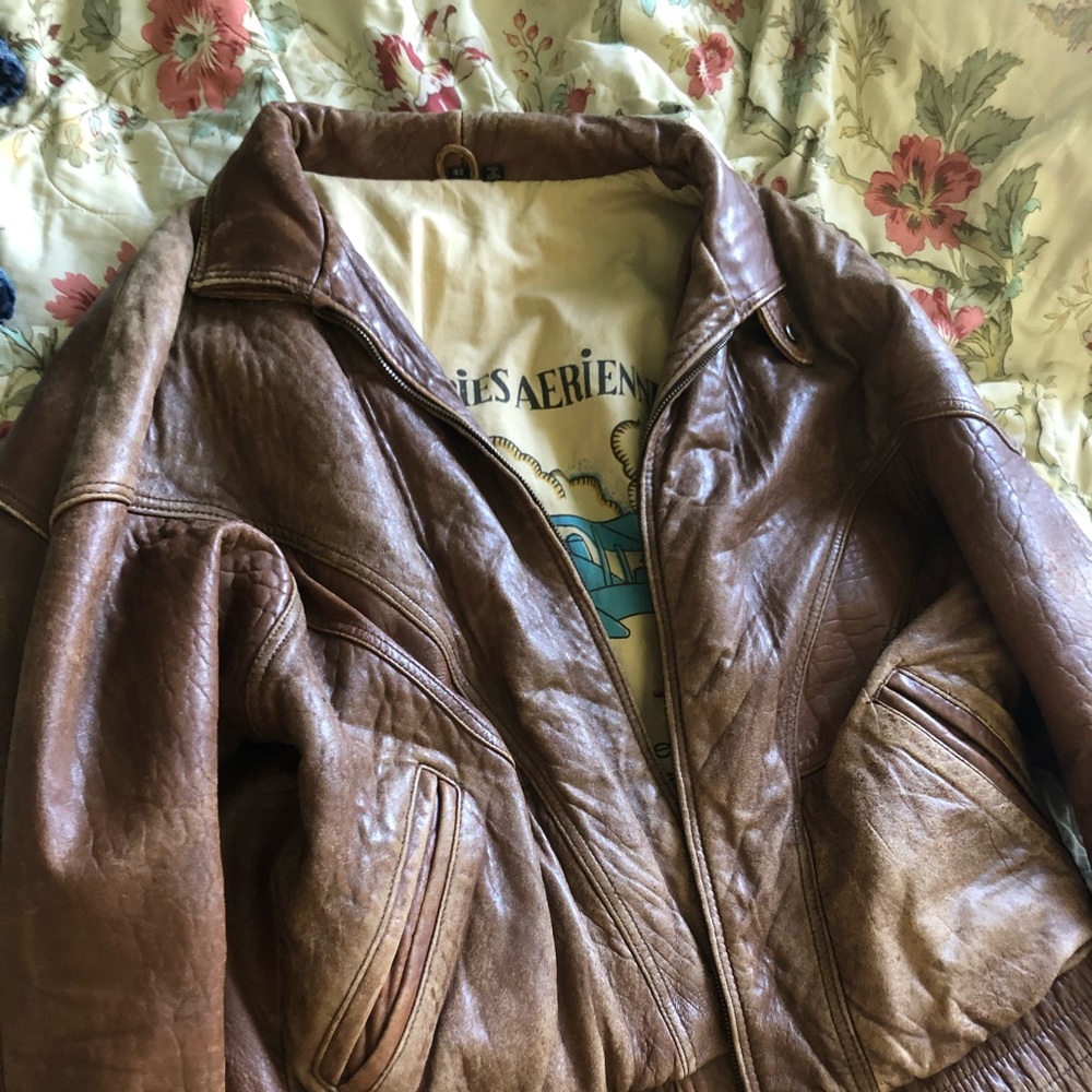 Vintage Leather Jacket 80s!!!!